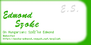 edmond szoke business card